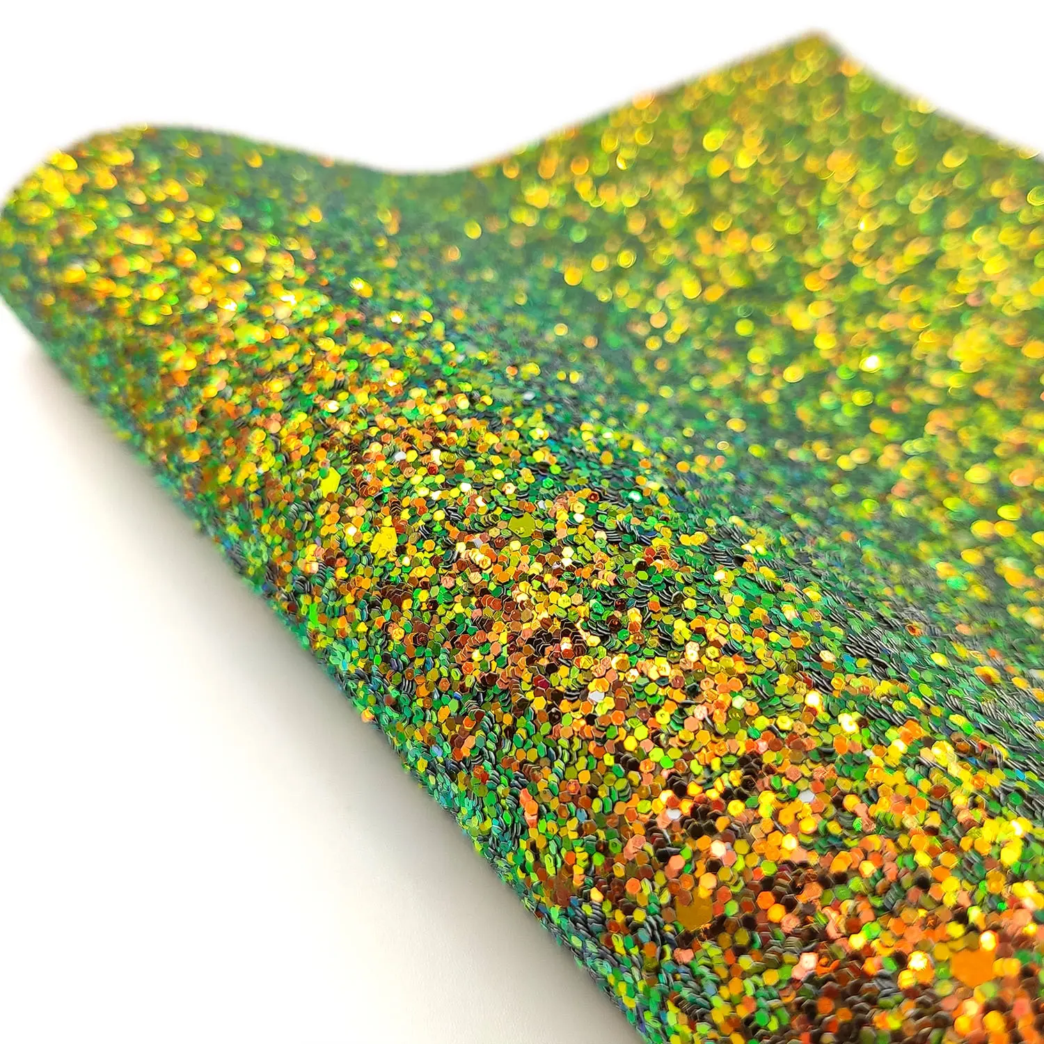20*120CM Roll Ultra Chunky Sparkly Glitter PU Leather Sweing Fabric Hologram Iridescent Vinyl Hair Bow DIY Craft Material