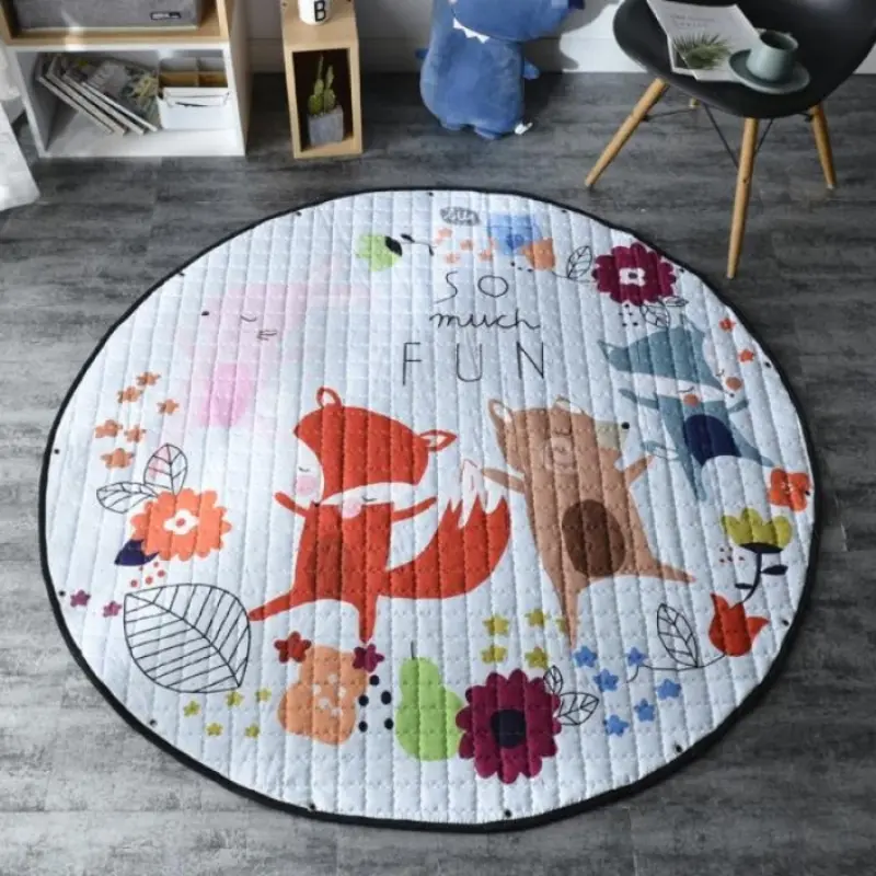 2025 Cute Gaming Floor Mat,Cartoon Animal Panda Kids Play Mat,Round Home Crawling Picnic Rug,150*150cmCarpet, Boy Girl Gift
