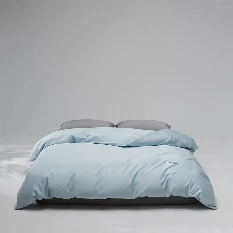 Long-Staple Cotton Duvet Cover 1pc White Black Quilt Cover Simple Solid Grey Comforter Bag Home Bedding Super King
