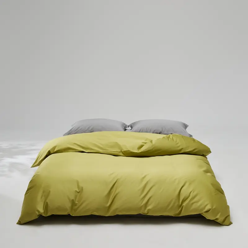 Long-Staple Cotton Duvet Cover 1pc White Black Quilt Cover Simple Solid Grey Comforter Bag Home Bedding Super King