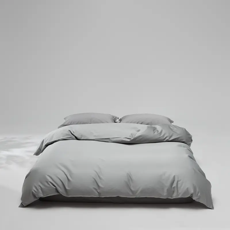 Long-Staple Cotton Duvet Cover 1pc White Black Quilt Cover Simple Solid Grey Comforter Bag Home Bedding Super King