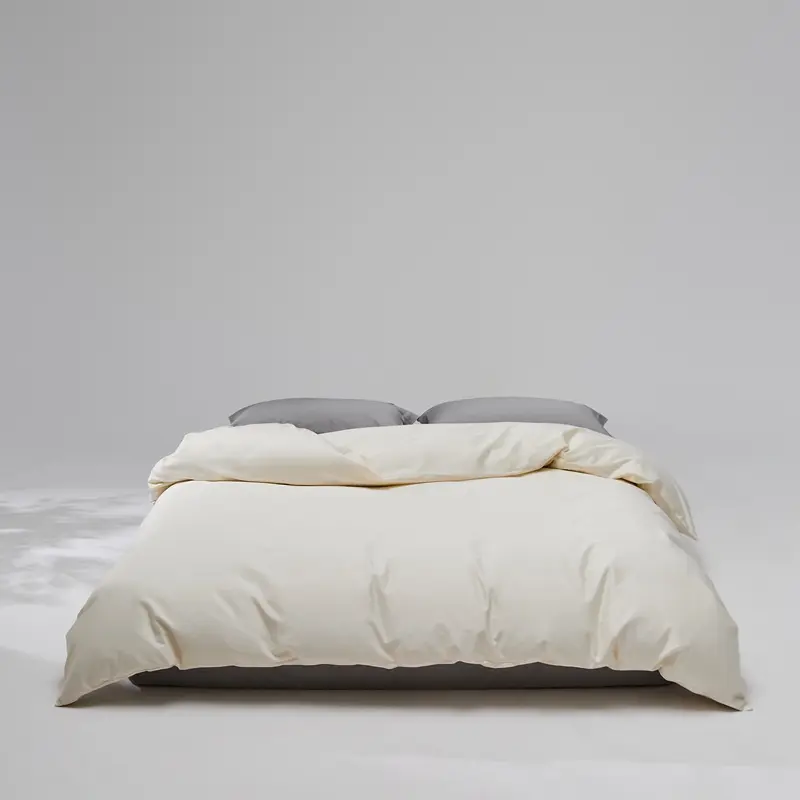 Long-Staple Cotton Duvet Cover 1pc White Black Quilt Cover Simple Solid Grey Comforter Bag Home Bedding Super King