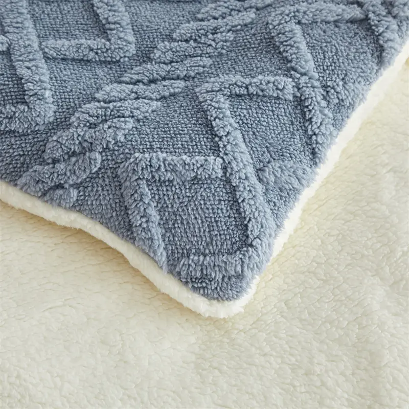 Super Warm Winter Comforter for Home Bed,Artificial Lamb Cashmere+Fleece Velvet Weighted Blankets,Soft Comfortable Warmth Quilt