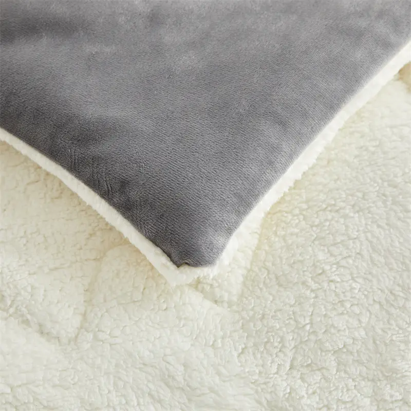 Winter Warm Comforter,Milk Velvet+imitatiom Lamb Cashmere,AB Side Thicken Quilt,Thickened Blanket,Full 200*200cm Стеганые одеяла