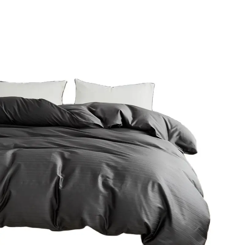 1pc Jacquard  Duvet Cover 100%Stain Cotton Quilt Bag RU Single Blue Grey Luxury Silky Home Bedding  220*240cm Drop Shipping