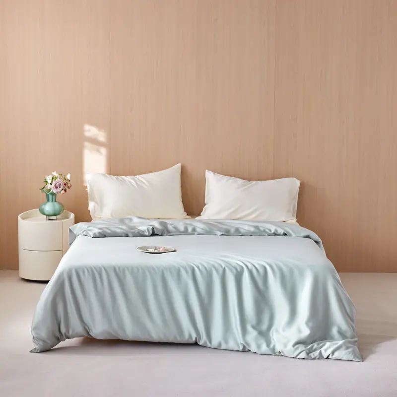 1Pc Luxury 100%Organic Bamboo Duvet Cover,Lyocell Comforter Cover Solid Single King Bed Cover Summer Quilt Cover Drop Shipping