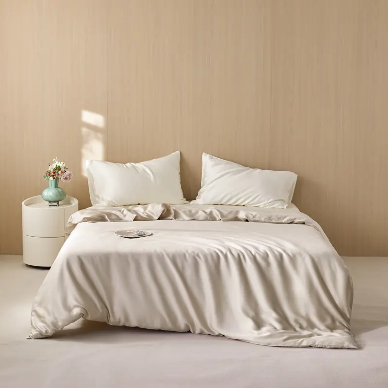 1Pc Luxury 100%Organic Bamboo Duvet Cover,Lyocell Comforter Cover Solid Single King Bed Cover Summer Quilt Cover Drop Shipping