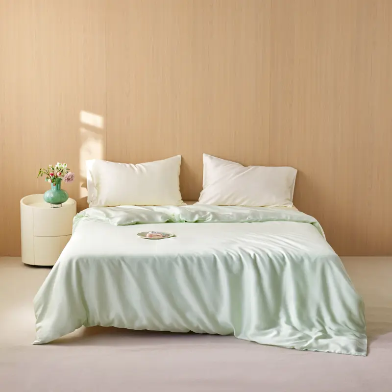 1Pc Luxury 100%Organic Bamboo Duvet Cover,Lyocell Comforter Cover Solid Single King Bed Cover Summer Quilt Cover Drop Shipping