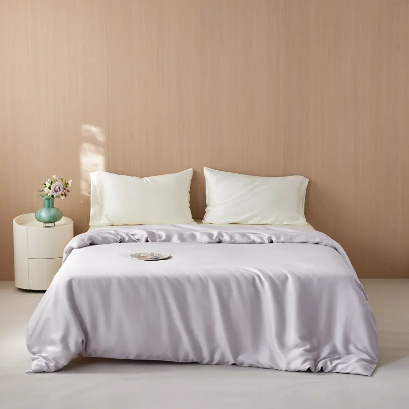 1Pc Luxury 100%Organic Bamboo Duvet Cover,Lyocell Comforter Cover Solid Single King Bed Cover Summer Quilt Cover Drop Shipping