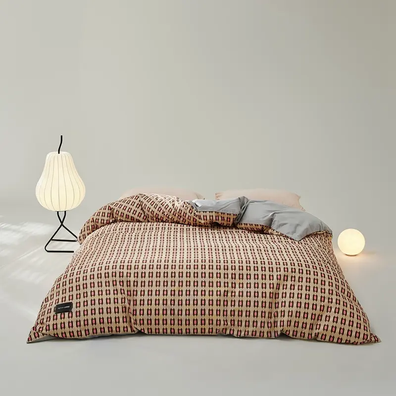 1pc High Quality Duvet Cover 100%Cotton Quilt Sacks Waffle Grid AB Side Comforter Bag 150*200cm Double Bedding Drop Shipping