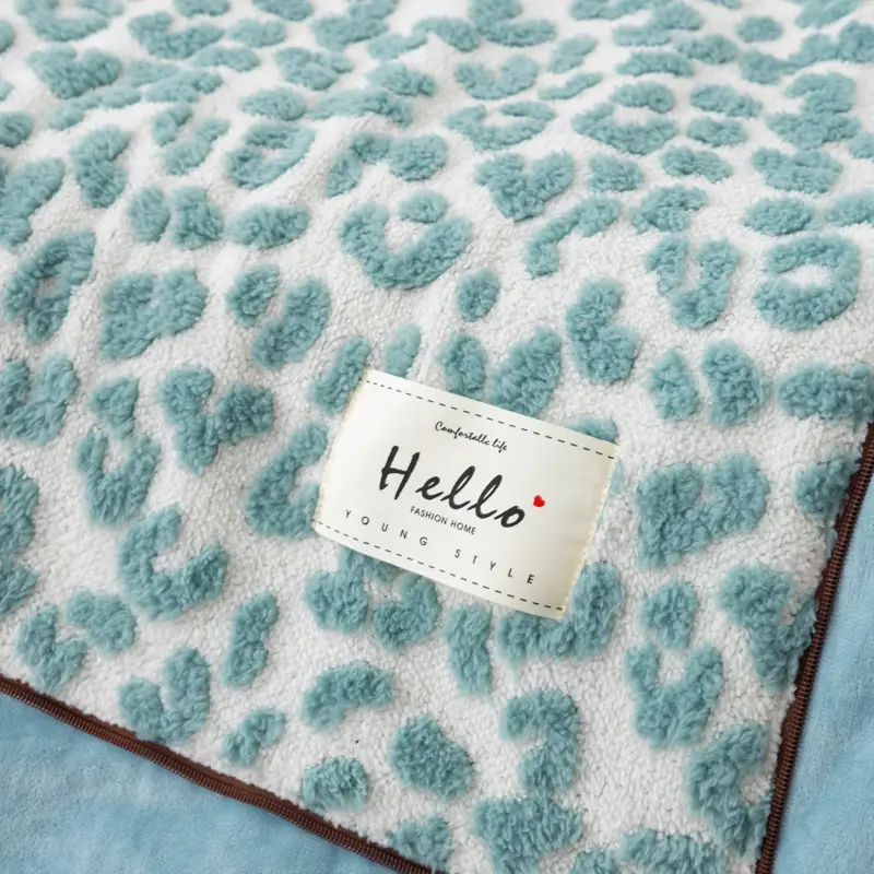 1pc Leopard Folding Blanket Cushion Pillow With Zipper Portable 2 In 1 Plush Throw Quilt Pillows For Sofa Car Office Bed Decor