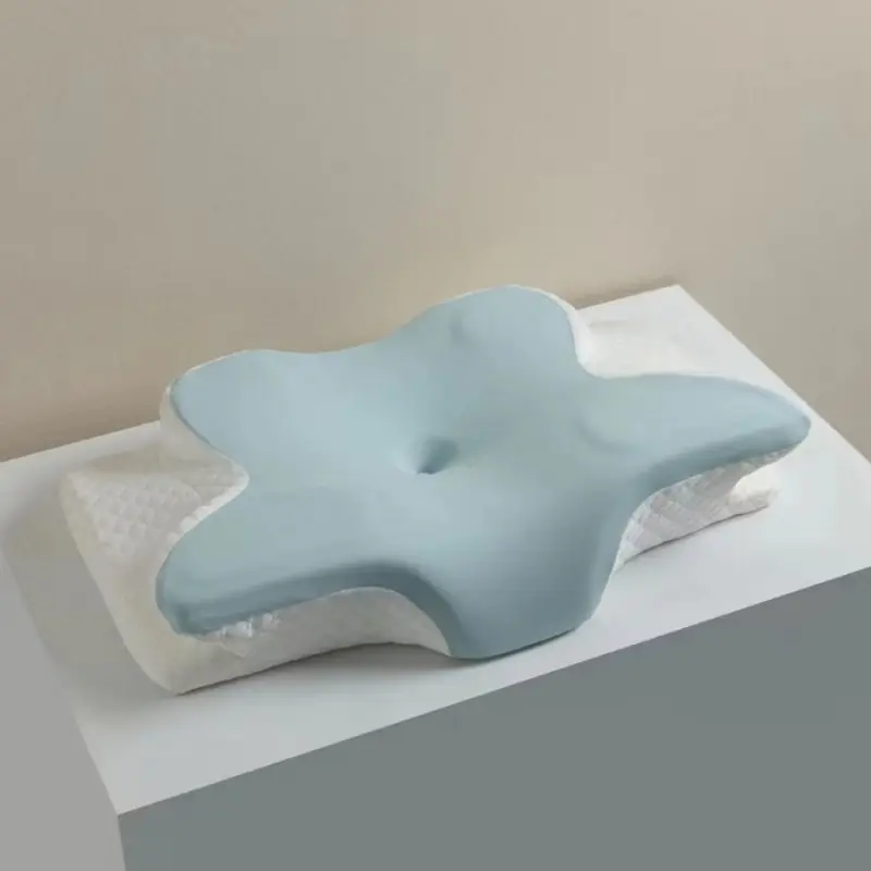 Grey Cervical Pillow for Neck & Shoulder Pain Relief Sleeping Ergonomic Memory Foam Pillow Removable Pillowcase Drop Shipping