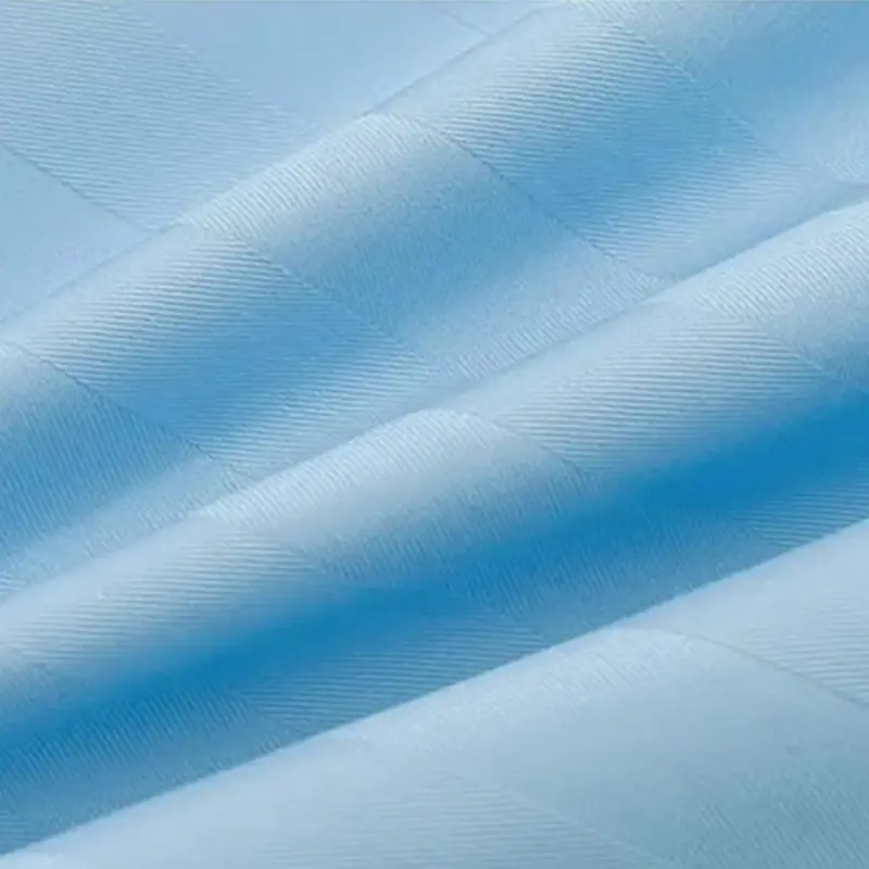 White Satin Stripe Bedding Set,Duvet Cover+Pillowcase+Flat Sheet For Hospital,Nursing Home,Health Center,Twill Cotton&Polyester