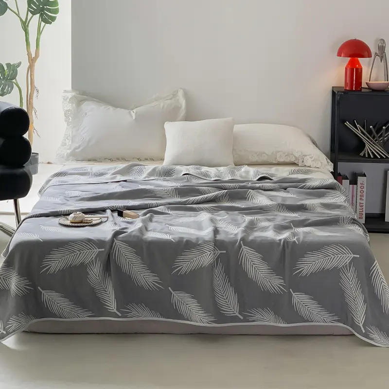 Multifunctional Blanket Muslin Pure Cotton Bedspread Soft Office Home Bedding Summer Quilt For Baby Adult Drop Shipping 120*150