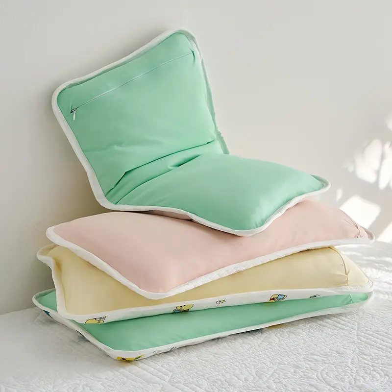 1pc Carton Pillow For Kids Boy Girl,Cotton+Cooling Fiber Double Side Pillowcase,Neck Support Pillow Inner Drop Shipping 50*35cm