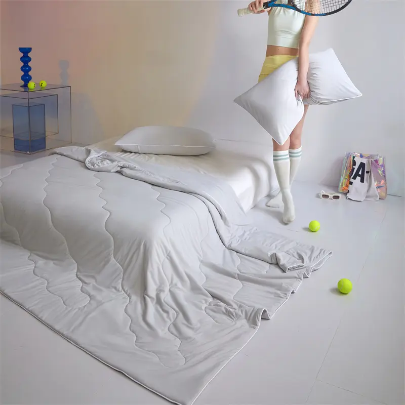Cooling Blanket for Bed Silky Air Condition Comforter Cooled Summer Quilt Double Side Cold&Cooling Fabric Drop Shipping 150*200
