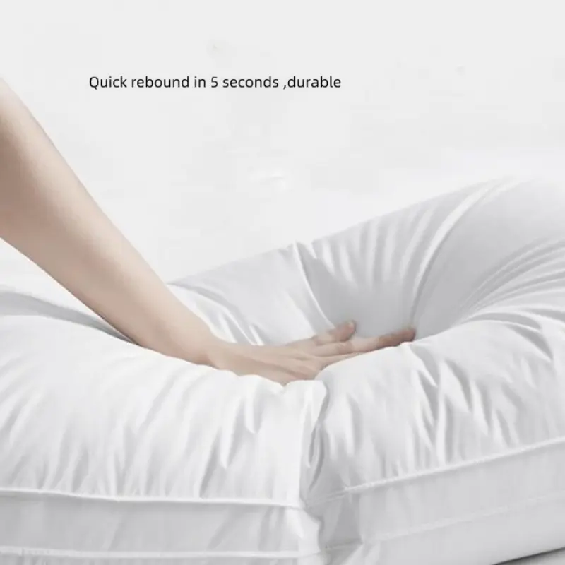 Five Star Hotel Sleeping Pillow,60S 100%Cotton Face,White Protect Neck Cervical Care Home Adult Pillow Core 48x74cm Customized