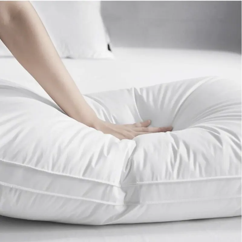 Five Star Hotel Sleeping Pillow,60S 100%Cotton Face,White Protect Neck Cervical Care Home Adult Pillow Core 48x74cm Customized