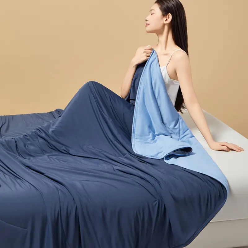 Deep Sleep Cool Feeling Summer Quilt,Air Condition Comforter,Lightweight Blanket Bed Cover For Home Full Queen Drop Shipping