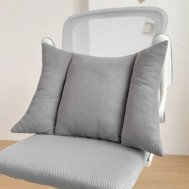 Seat Back Support Lumbar Pillow Sofa Corduroy Waist Cushion for Home Office Car Chair Decor Drop Shipping cojines para sillaa