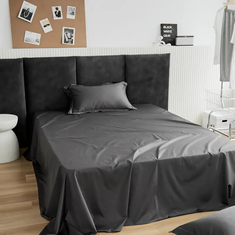 1pc Solid Flat Sheet 100S Long-Staple Pure Cotton Mattress Cover Home Bedlinen For 1.2/1.35/1.5/2m Bed 245*270cm Drop Shipping