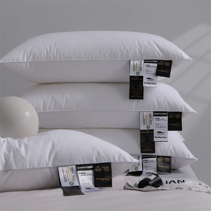 Five Star Hotel Home Bread Pillow,White Pure Cotton Sleeping Bed Pillows,Adult Neck Health Care Pillow,.48*74cm Drop Shipping