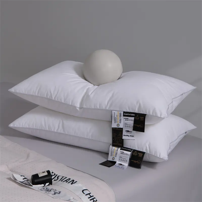 Five Star Hotel Home Bread Pillow,White Pure Cotton Sleeping Bed Pillows,Adult Neck Health Care Pillow,.48*74cm Drop Shipping