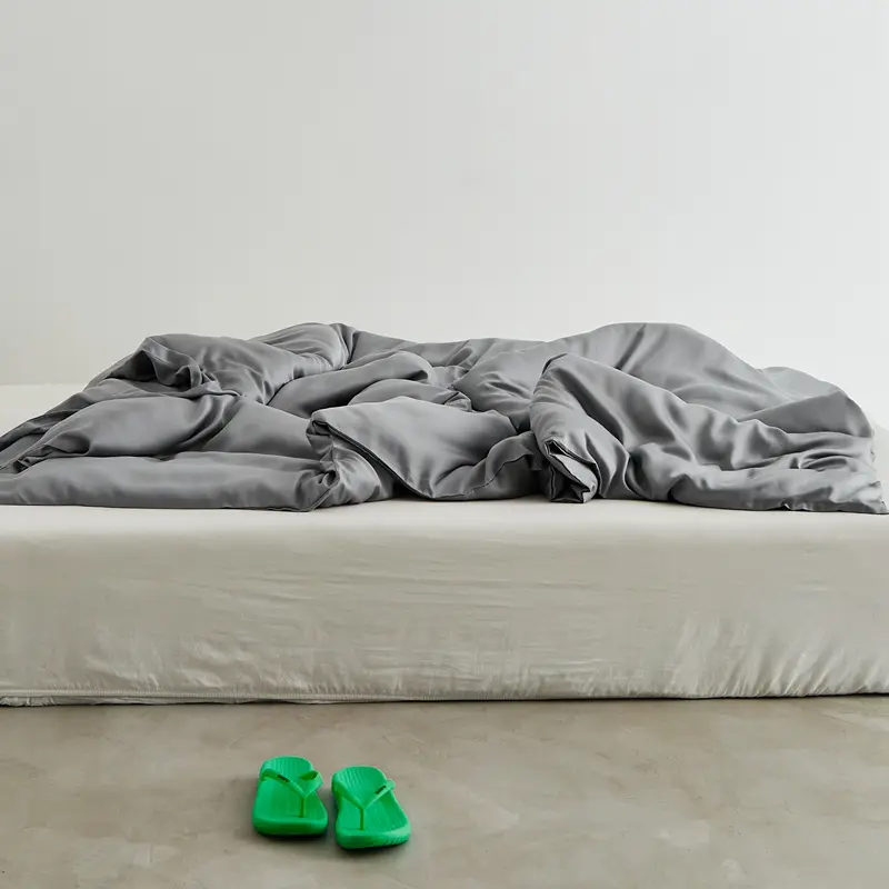 1pc Duvet Cover 100% Eucalyptus Lyocell Plant Fiber Quilt Covers,Solid Summer Cooling Smooth Silky Home Linens Drop Shipping