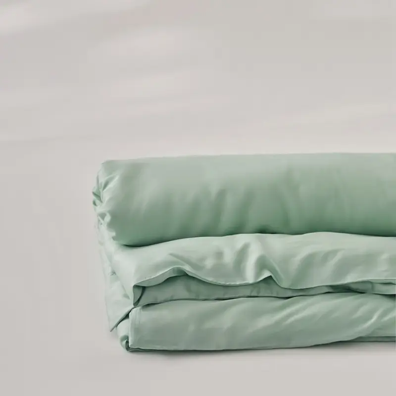 1pc Duvet Cover 100% Eucalyptus Lyocell Plant Fiber Quilt Covers,Solid Summer Cooling Smooth Silky Home Linens Drop Shipping