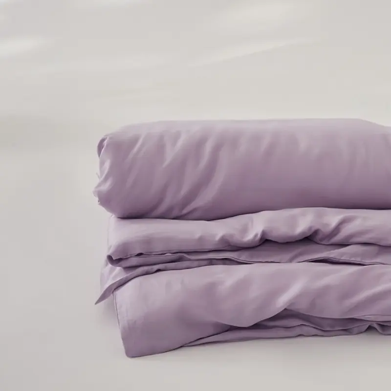 1pc Duvet Cover 100% Eucalyptus Lyocell Plant Fiber Quilt Covers,Solid Summer Cooling Smooth Silky Home Linens Drop Shipping
