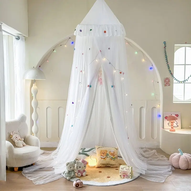 Bed Valance,Mosquito Net,Double-Layer Room Corner Decor,Dome Canopy Netting,White Hung Romantic Curtain,Girl Gift,Drop Shipping