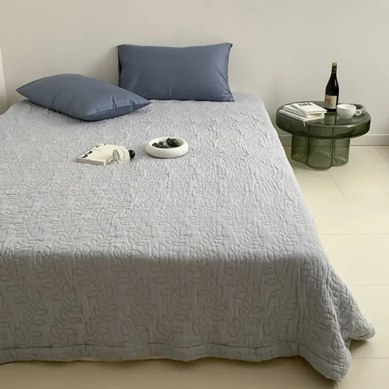 1pc Korean Style Summer Quilt,Thin Air Condition Comforter,Quilted Blanket Bed Cover Home Brief Bedspread Bedding 200*230m Full