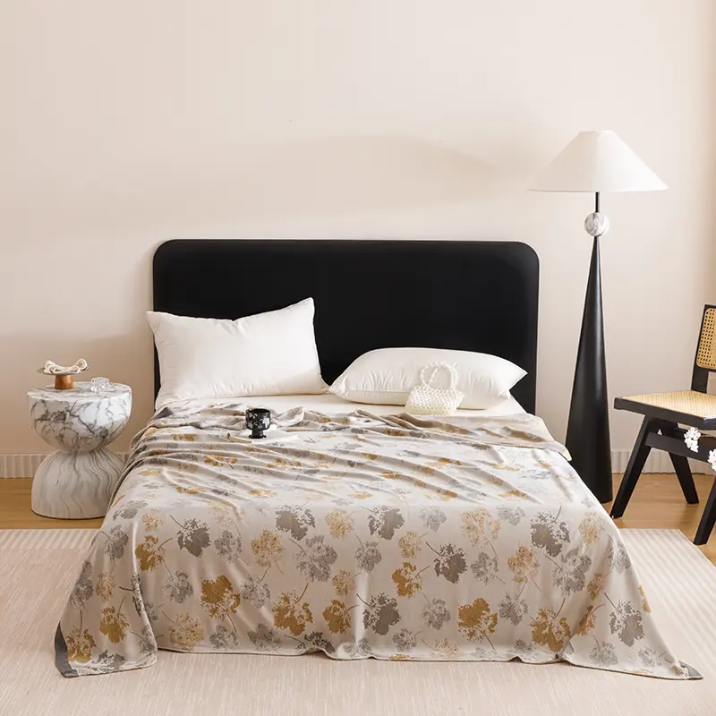Super Breathable Soft Bamboo Blanket Multifunctional Sofa Bed Cover Home Outdoor Bed Linens Cooling Summer Quilt Drop Shipping