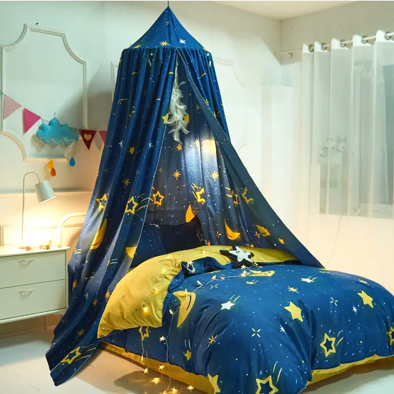 Children's Dome Crib Curtain Play Tent Indoor Bed Room Decor Infant Head Blackout Mosquito Net Suspended Ceiling Baby Bed Canopy