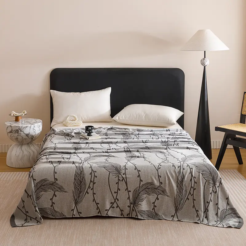 Super Breathable Soft Bamboo Blanket Multifunctional Sofa Bed Cover Home Outdoor Bed Linens Cooling Summer Quilt Drop Shipping