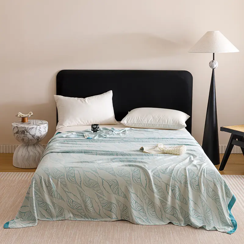 Super Breathable Soft Bamboo Blanket Multifunctional Sofa Bed Cover Home Outdoor Bed Linens Cooling Summer Quilt Drop Shipping