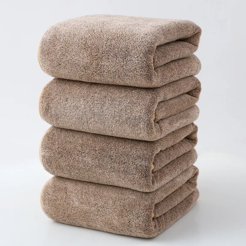 4pcs 70*140cm Coral Fleece Bath Towel Set Bundle,Super Absorbent Adult Home Hotel Skin-friendly Bathroom Towels,Drop Shipping