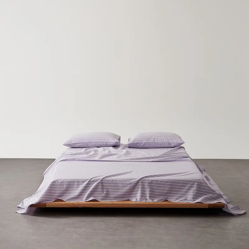 1pc Flat Sheet for Single Double King Bed,100%Cotton Stripe Top Sheets,245*270cm Bedsheets,Modern Home Bed Linen Drop Shipping