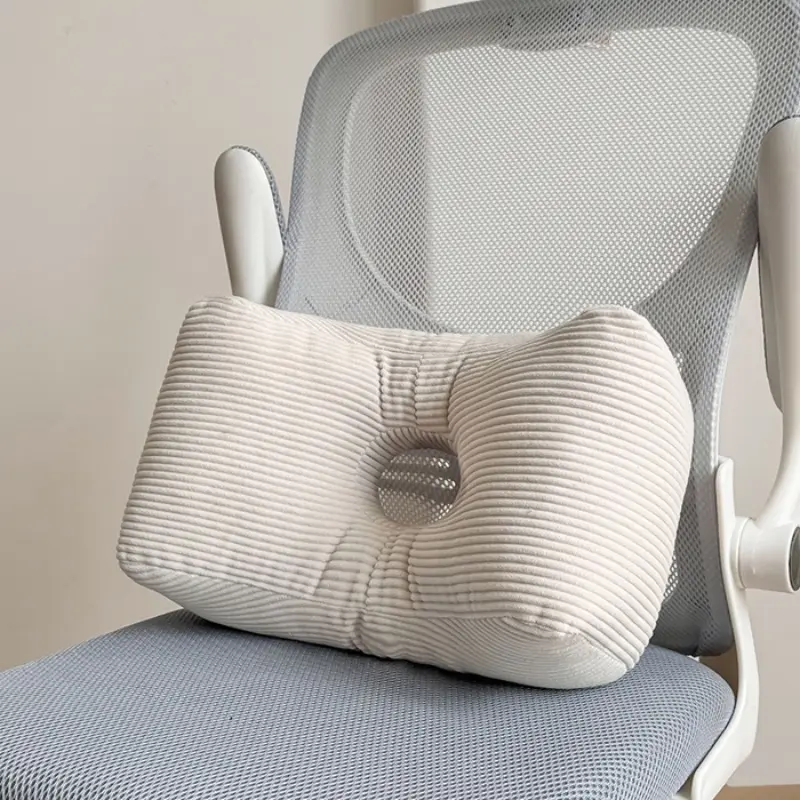 Seat Back Support Lumbar Sofa Cushion,Corduroy Waist Pillow for Home Car.Office Nap Sleeping Pillow,Decor Textile Drop Shipping