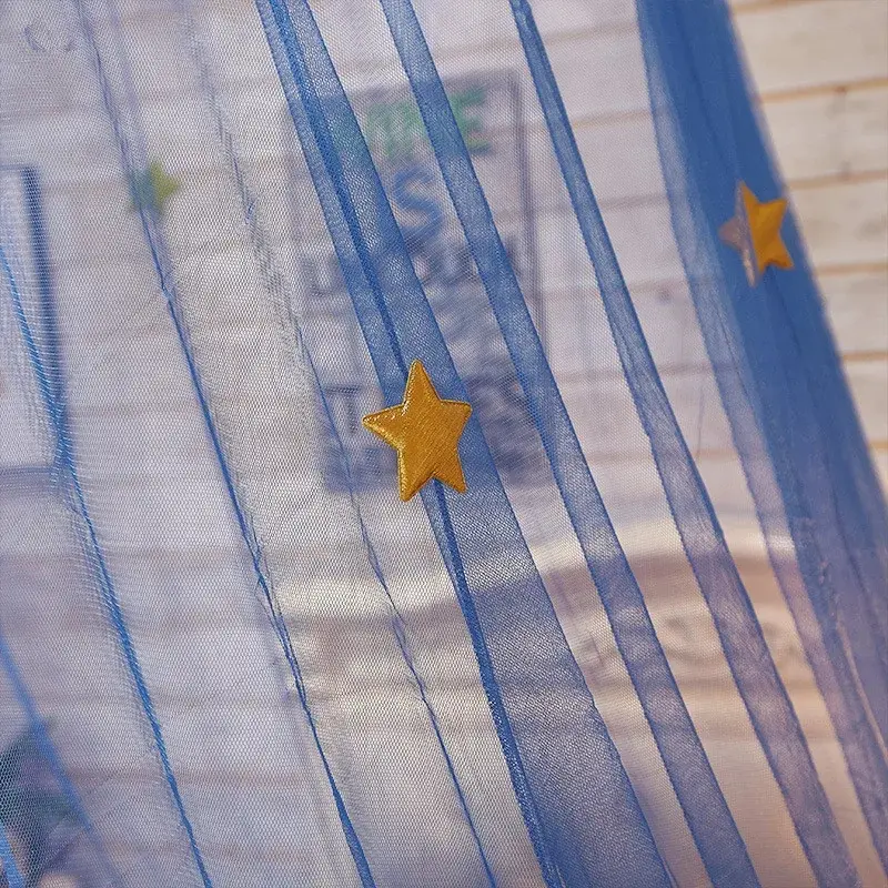 Summer Star Mosquito Net Blue Encrypted Dome Dream Children Insect Bed Canopy Netting Hung Mosquito Nets Curtain Bedroom Decor