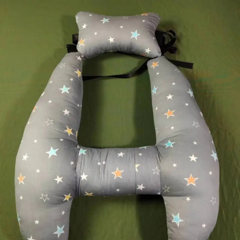 Ergonomic Soft H-shaped Car Seat Travel Cushion,Long Distance Road Trips Headrest Body Support Pillows for Child Kids Sleeping