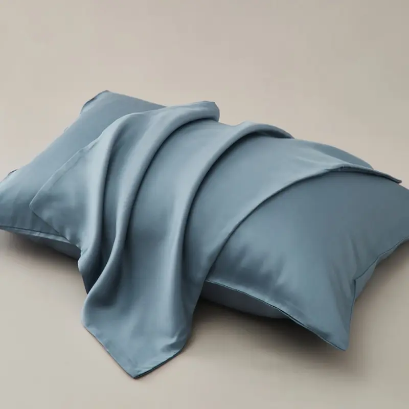 Luxury Solid Silky lyocell Fiber Pillowcase.Smooth Cool Feeling,Breathable Pillow Cover For Summer Home Hotel Bedding 48*74cm