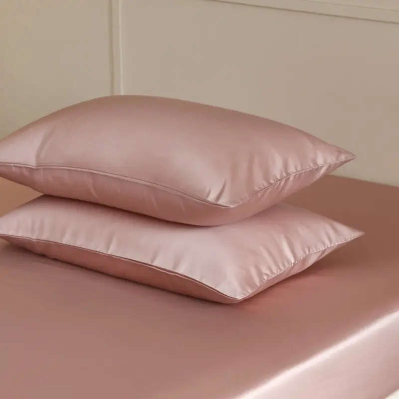 Luxury Solid Silky lyocell Fiber Pillowcase.Smooth Cool Feeling,Breathable Pillow Cover For Summer Home Hotel Bedding 48*74cm