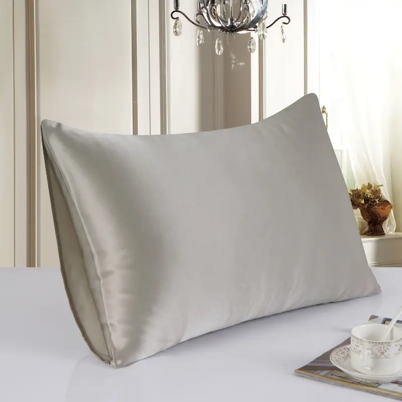 1pc Natural Mulberry Silk Pillowcase Solid White Satin Hair Skin Beauty Pillow Cover 19 Momme 51*91cm Drop Shipping Cutomized