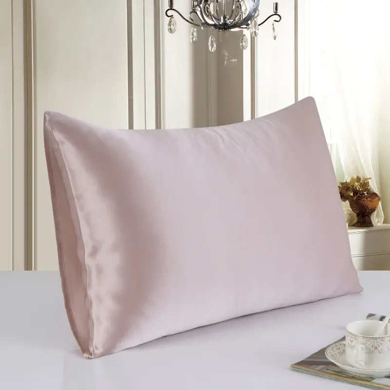 1pc Natural Mulberry Silk Pillowcase Solid White Satin Hair Skin Beauty Pillow Cover 19 Momme 51*91cm Drop Shipping Cutomized