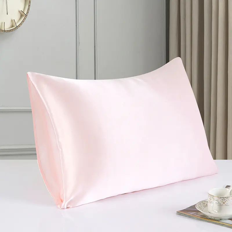 1pc Natural Mulberry Silk Pillowcase Solid White Satin Hair Skin Beauty Pillow Cover 19 Momme 51*91cm Drop Shipping Cutomized