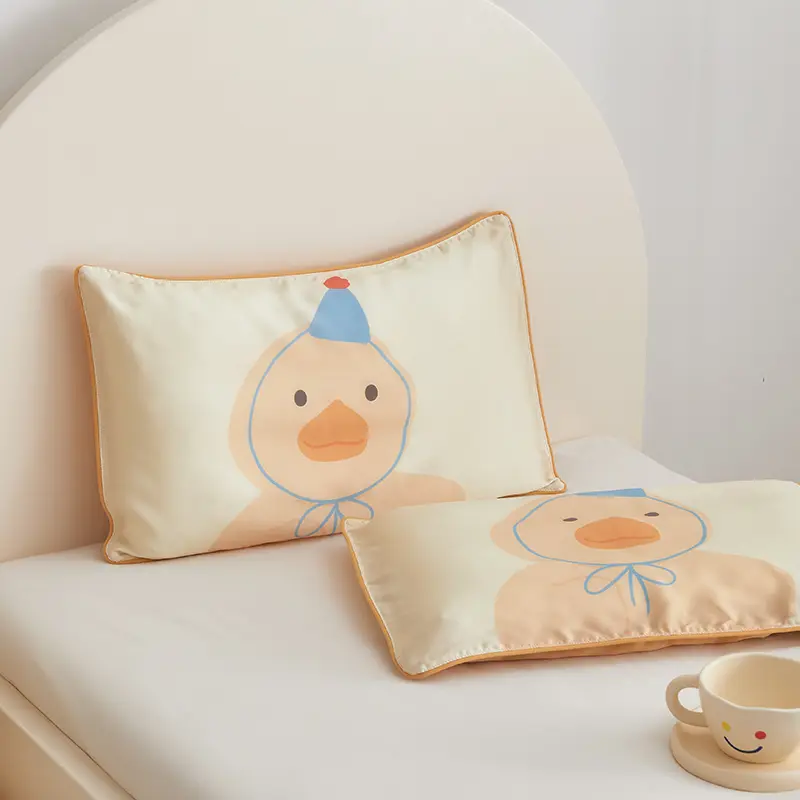 Home Kids Pillowcase 30*50cm 40*60cm 35*55 48*74cm Pillow Covers Lyocell Fiber Nature Eucalypt Fiber Cartoon Bed Decor
