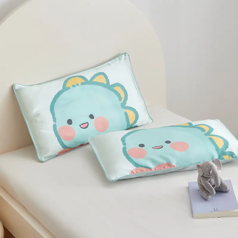 Home Kids Pillowcase 30*50cm 40*60cm 35*55 48*74cm Pillow Covers Lyocell Fiber Nature Eucalypt Fiber Cartoon Bed Decor