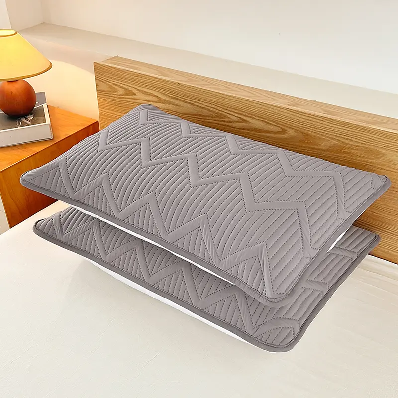 2025 Waterproof Pillowcase,Soft Washed Cotton,Wave Pattern Home Pillow Cover For Four Season,Modern capas de almofadas 48*74