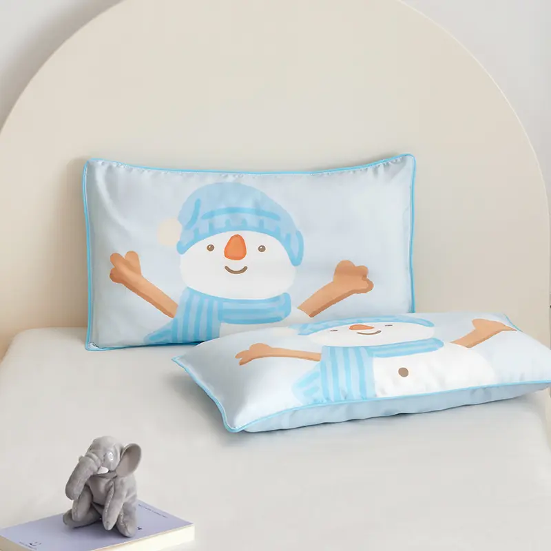 Home Kids Pillowcase 30*50cm 40*60cm 35*55 48*74cm Pillow Covers Lyocell Fiber Nature Eucalypt Fiber Cartoon Bed Decor